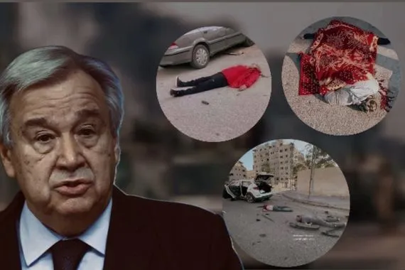 "الأمين العام يضرب بيده على الطاولة: أوقفوا إراقة الدماء فورًا!.. أو لا، لا بأس”