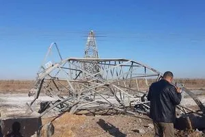 فساد مشاريع الإعمار..سقوط 4 أبراج كهرباء شمالي الرمادي