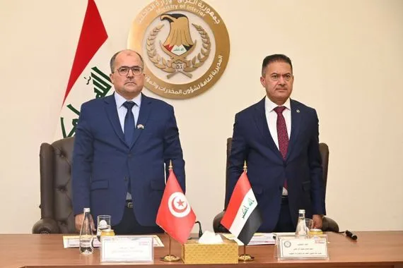العراق وتونس يبحثان التعاون في مجال مكافحة المخدرات
