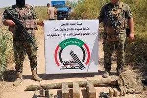 الحشد الشعبي يعالج مخلفات حربية لداعش جنوب كركوك
