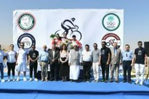 النساء يحصدن الذهب في فعاليات البطولة العربية للدرّاجات