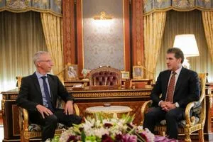 نيجيرفان بارزاني يبحث مع السفير الألماني الجديد انتخابات العراق شفق نيوز