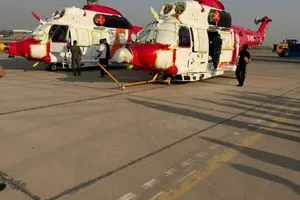 الدفاع المدني تتسلم أولى الدفعات من الطائرات المروحية المستخدمة في عمليات الإنقاذ والإطفاء
