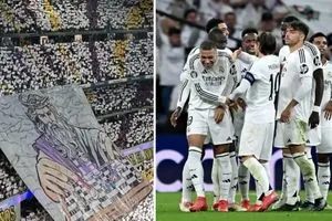 جماهير ريال مدريد تجهز هذا التيفو للكلاسيكو