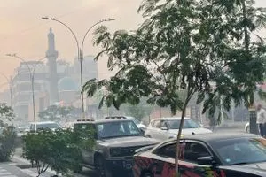 اللون البنفسجي مؤشر جودة الهواء يؤشر تردياً ملحوظاً وارتفاعاً بمستوى التلوث في بغداد شفق نيوز