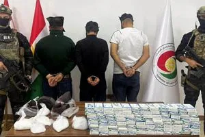 أسايش كوردستان تعتقل 3 تجار مخدرات في كلار شفق نيوز