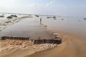 قطع طريق استراتيجي في صلاح الدين بسبب السيول