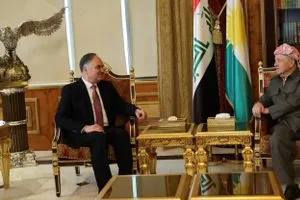 بارزاني ورافع العيساوي يتداولان خطوات ما بعد الانتخابات شفق نيوز