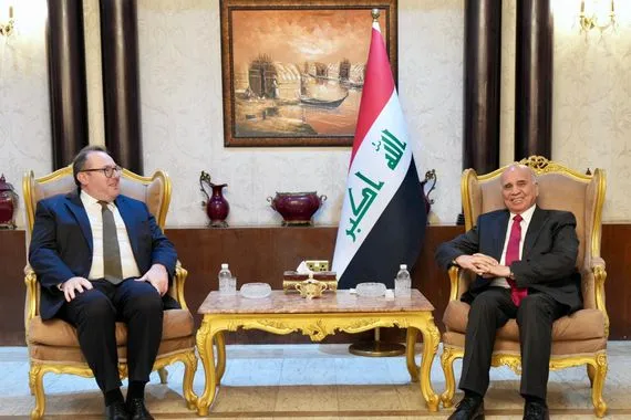 فؤاد حسين والقائم بأعمال السفارة الأميركية يبحثان التعاون المشترك بين البلدين