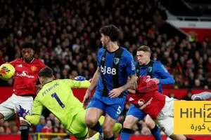 بورنموث يصعق اليونايتد في بداية الشوط الثاني