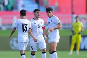 منتخبنا الأولمبي ينهي الشوط الأول متأخراً بالنتيجة