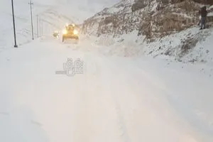 جبل سنجار يكتسي بالبياض مع موجة برد قارس فيديو شفق نيوز