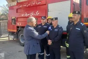 الدفاع المدني بصلاح الدين استنفار ونشر فرق على طريق زائري الكاظمية المقدسة وكالة الانباء العراقية واع