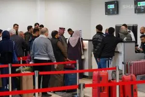 انطلاق أول رحلة دولية من مطار الموصل إلى السعودية صور شفق نيوز